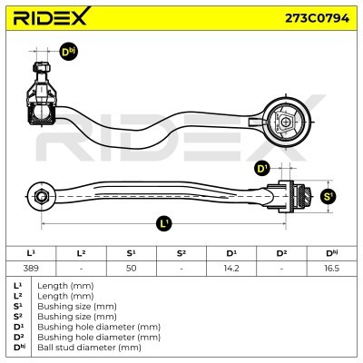 Control Arm RIDEX 273C0794 273C0794 - photo 6
