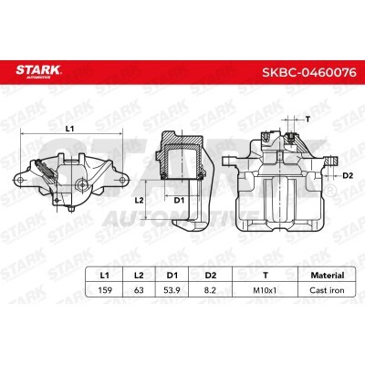 Brake Caliper Stark SKBC-0460076 SKBC-0460076 - photo 3