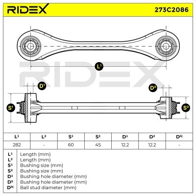 Control Arm RIDEX 273C2086 273C2086 - photo 7