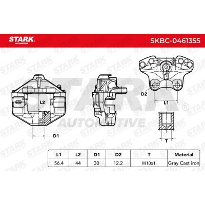 Brake Caliper Stark SKBC-0461355 SKBC-0461355 - photo 6