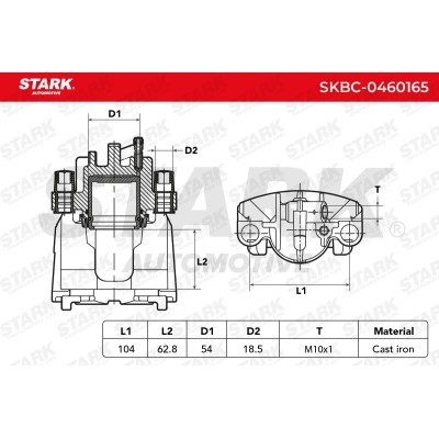 Brake Caliper Stark SKBC-0460165 SKBC-0460165 - photo 3