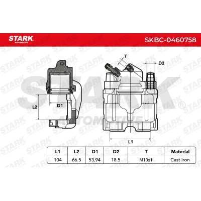 Brake Caliper Stark SKBC-0460758 SKBC-0460758 - photo 6