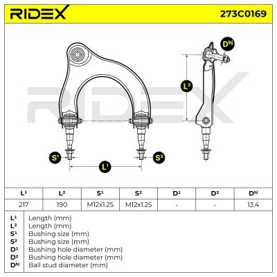 Control Arm RIDEX 273C0169 273C0169 - photo 3