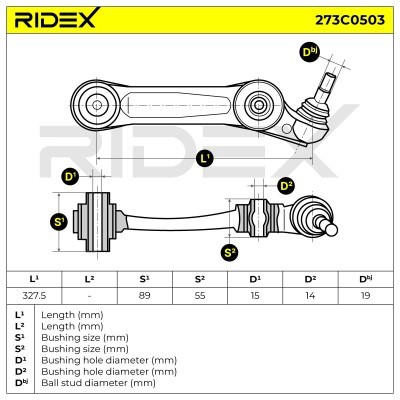 Control Arm RIDEX 273C0503 273C0503 - photo 9