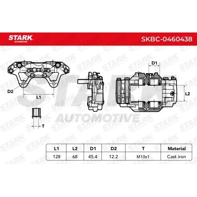 Brake Caliper Stark SKBC-0460438 SKBC-0460438 - photo 6