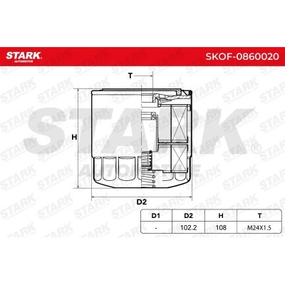 Oil Filter Stark SKOF-0860020 SKOF-0860020 - photo 6