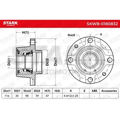 Wheel Bearing Stark SKWB-0180832 SKWB-0180832 - photo 3