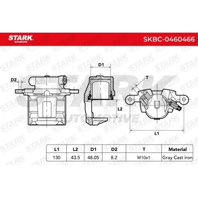Brake Caliper Stark SKBC-0460466 SKBC-0460466 - photo 6