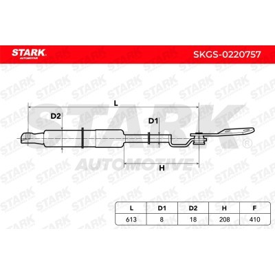 Gas Spring, boot-/cargo area Stark SKGS-0220757 SKGS-0220757 - photo 5