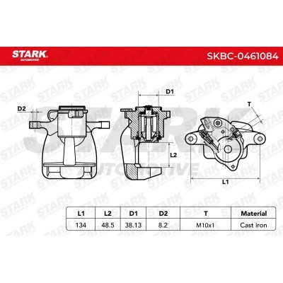 Brake Caliper Stark SKBC-0461084 SKBC-0461084 - photo 6