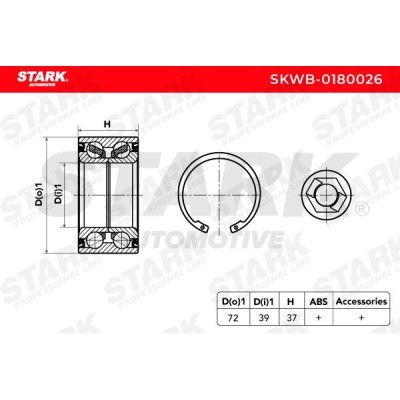 Wheel Bearing Stark SKWB-0180026 SKWB-0180026 - photo 7