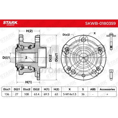 Wheel Bearing Stark SKWB-0180359 SKWB-0180359 - photo 4