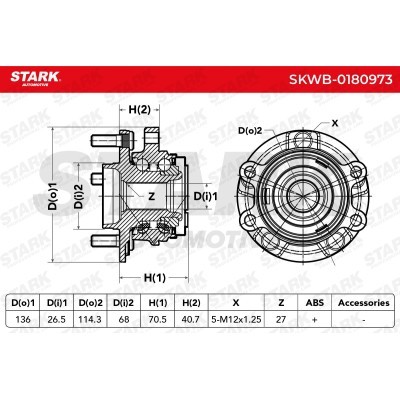 Wheel Bearing Stark SKWB-0180973 SKWB-0180973 - photo 8