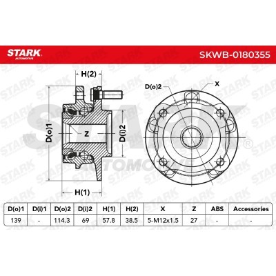 Wheel Bearing Stark SKWB-0180355 SKWB-0180355 - photo 6