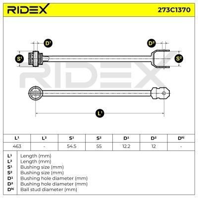 Control Arm RIDEX 273C1370 273C1370 - photo 6