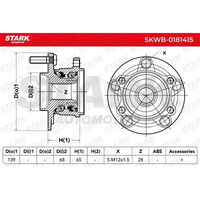 Wheel Bearing Stark SKWB-0181415 SKWB-0181415 - photo 3
