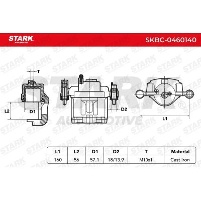 Brake Caliper Stark SKBC-0460140 SKBC-0460140 - photo 5