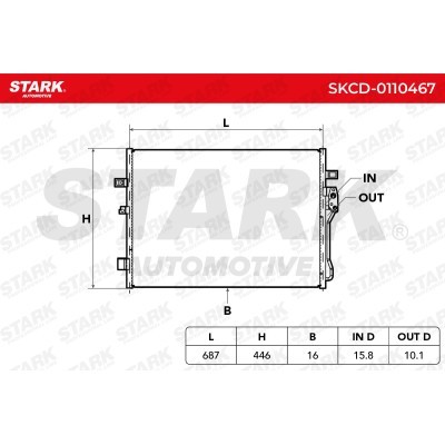 A/C condenser SKCD-0110467 - photo 4