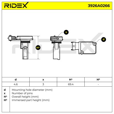 Air Mass Sensor RIDEX 3926A0266 3926A0266 - photo 6