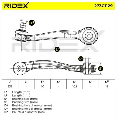 Control Arm RIDEX 273C1129 273C1129 - photo 6
