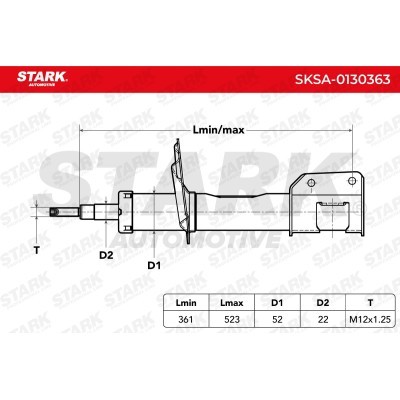 Shock Absorber Stark SKSA-0130363 SKSA-0130363 - photo 3