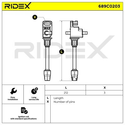 Ignition Coil RIDEX 689C0203 689C0203 - photo 4