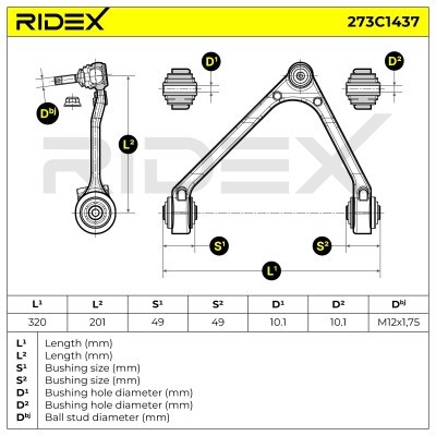 Control Arm RIDEX 273C1437 273C1437 - photo 6