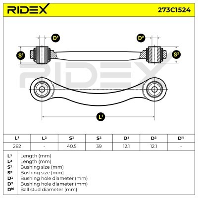 Control Arm RIDEX 273C1524 273C1524 - photo 6