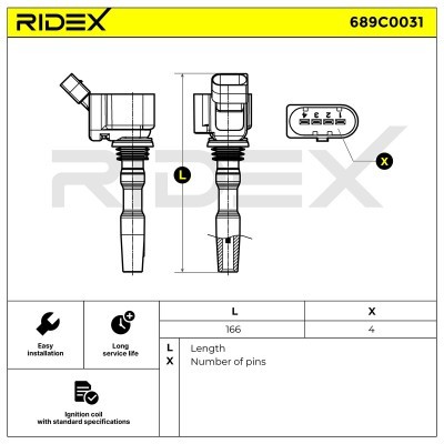 Ignition Coil RIDEX 689C0031 689C0031 - photo 8