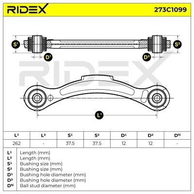 Control Arm RIDEX 273C1099 273C1099 - photo 5
