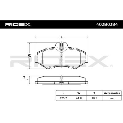 Brake Pads Set RIDEX 402B0384 402B0384 - photo 10