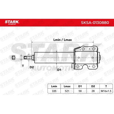 Shock Absorber Stark SKSA-0130880 SKSA-0130880 - photo 3