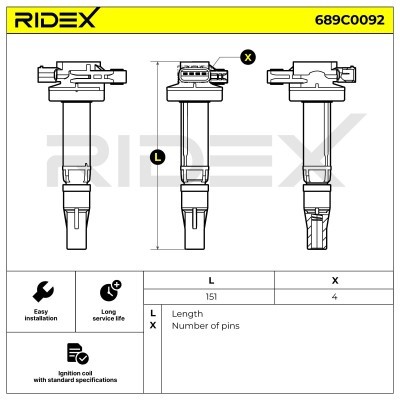 Ignition Coil RIDEX 689C0092 689C0092 - photo 7