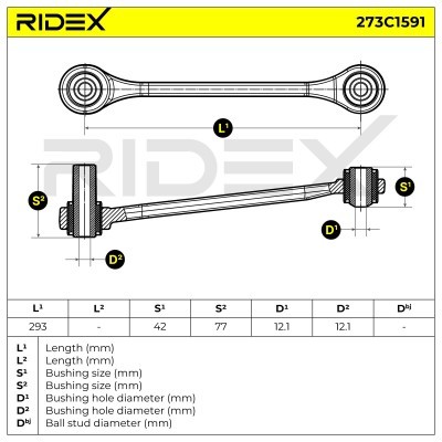 Control Arm RIDEX 273C1591 273C1591 - photo 6