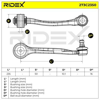 Control Arm RIDEX 273C2350 273C2350 - photo 7