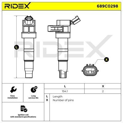 Ignition Coil RIDEX 689C0298 689C0298 - photo 6