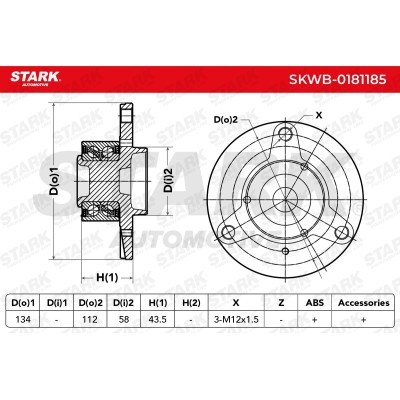 Wheel Bearing Stark SKWB-0181185 SKWB-0181185 - photo 5