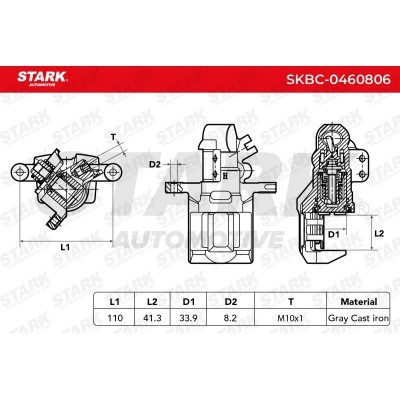 Brake Caliper Stark SKBC-0460806 SKBC-0460806 - photo 6