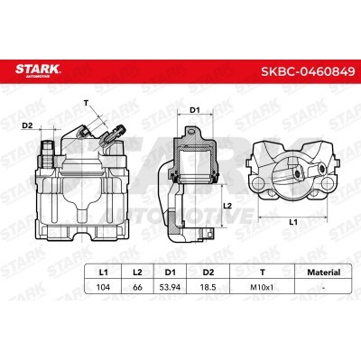 Brake Caliper Stark SKBC-0460849 SKBC-0460849 - photo 5