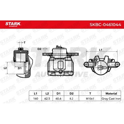 Brake Caliper Stark SKBC-0461044 SKBC-0461044 - photo 6