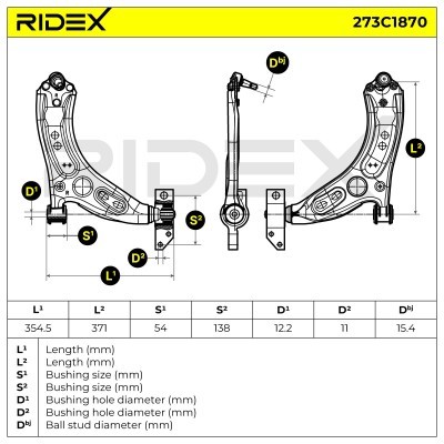 Control Arm RIDEX 273C1870 273C1870 - photo 7