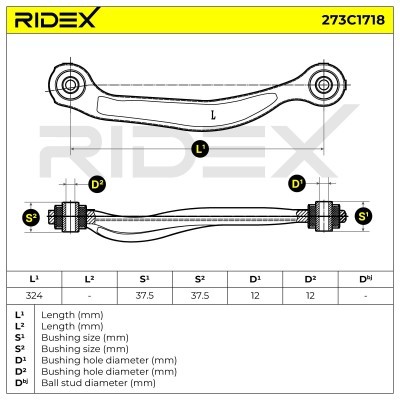 Control Arm RIDEX 273C1718 273C1718 - photo 6