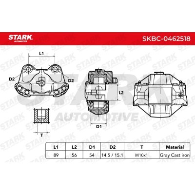 Brake Caliper Stark SKBC-0462518 SKBC-0462518 - photo 3