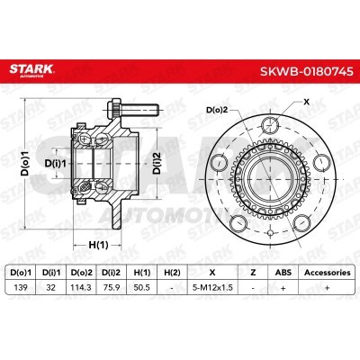 Wheel Bearing Stark SKWB-0180745 SKWB-0180745 - photo 3