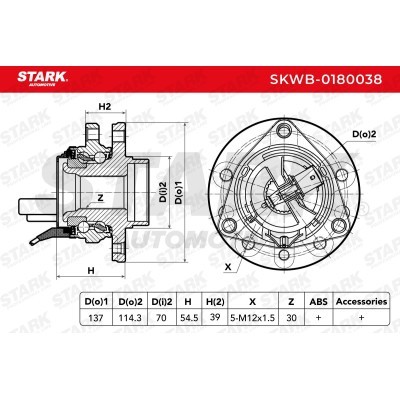 Wheel Bearing Stark SKWB-0180038 SKWB-0180038 - photo 2
