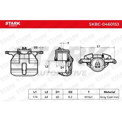 Brake Caliper Stark SKBC-0460153 SKBC-0460153 - photo 6