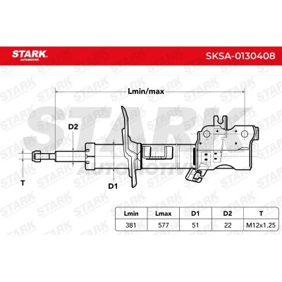 Shock Absorber Stark SKSA-0130408 SKSA-0130408 - photo 3