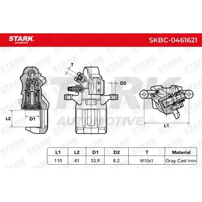Brake Caliper Stark SKBC-0461621 SKBC-0461621 - photo 3