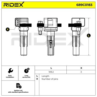 Ignition Coil RIDEX 689C0183 689C0183 - photo 5