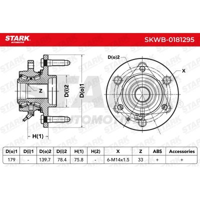 Wheel Bearing Stark SKWB-0181295 SKWB-0181295 - photo 6